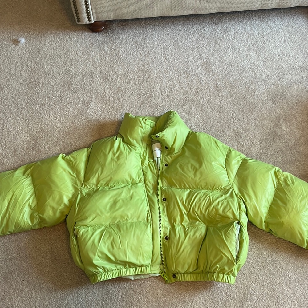 lime green puffy